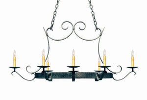 2nd Avenue - 87029.51.24H - Eight Light Chandelier - Handforged - Graphite Pewter