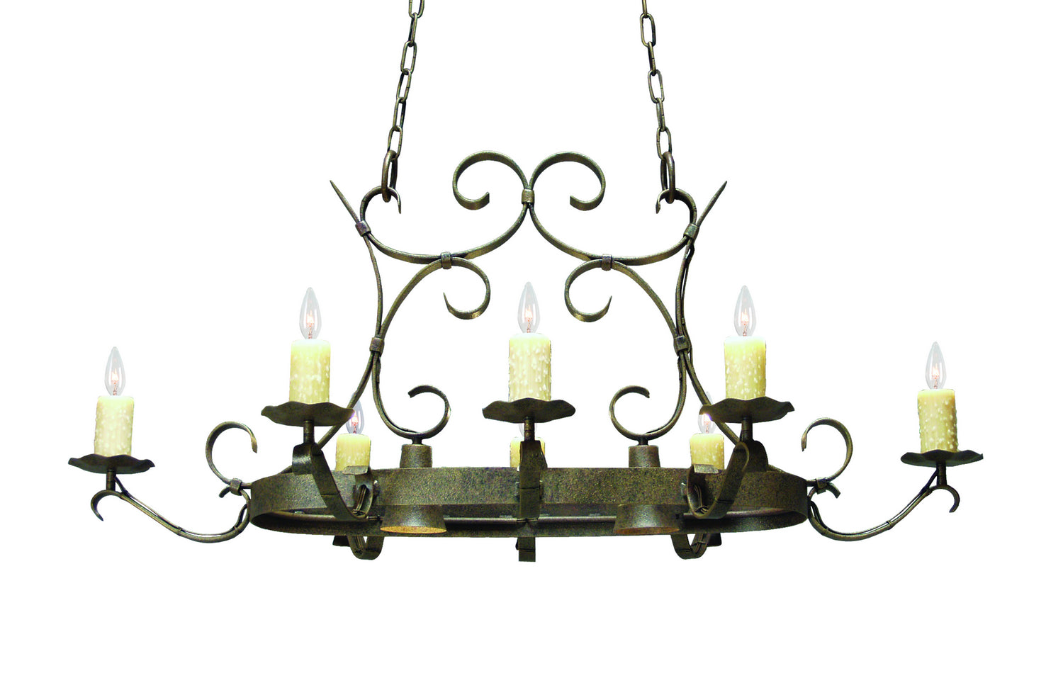 2nd Avenue - 87029.51.DL - Ten Light Chandelier - Handforged - Antiquity