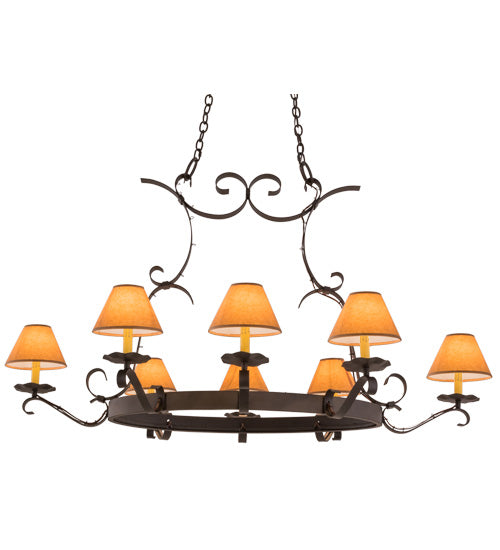 2nd Avenue - 87029.51.ORB - Eight Light Chandelier - Handforged - Oil Rubbed Bronze