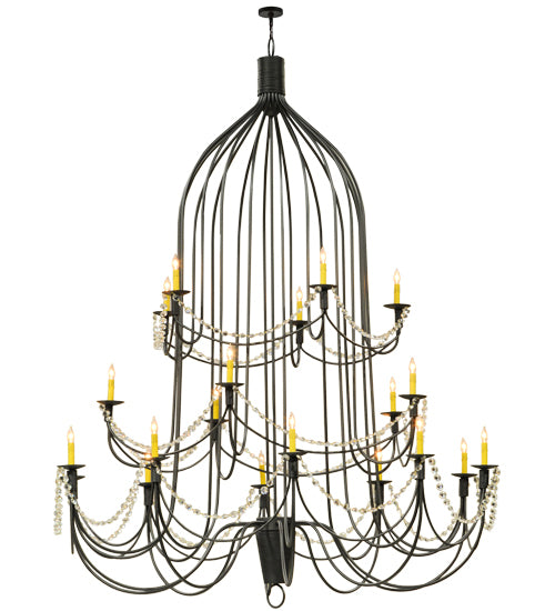 2nd Avenue - 87064.72.3TR.X - 20 Light Chandelier - Bell - Wrought Iron