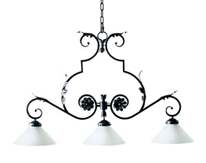 2nd Avenue - 871013.48 - Three Light Island Pendant - Dahlia - Blackwash