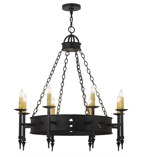 2nd Avenue - 871015.38 - Eight Light Chandelier - Sabrina - Black