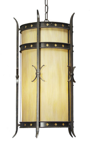 2nd Avenue - 871016.15 - Four Light Foyer Lantern - Stanza - Gilded Tobacco