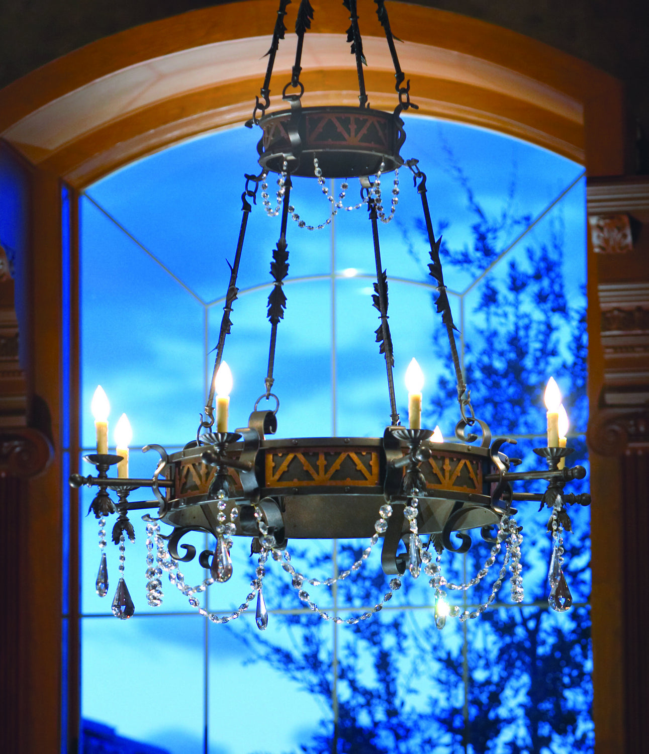 2nd Avenue - 871031.48.HC.X - Eight Light Chandelier - Filomena - Gilded Tobacco W/ Gold Accents