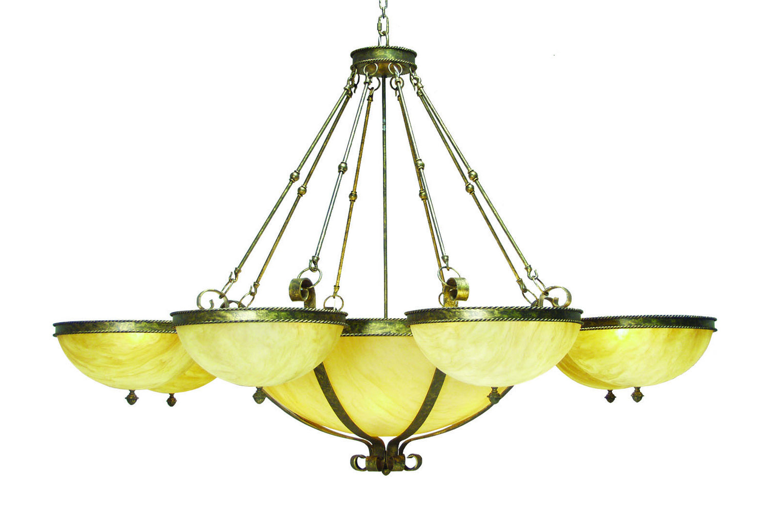 2nd Avenue - 871040.84 - 22 Light Chandelier - Alonzo - Cortez Gold