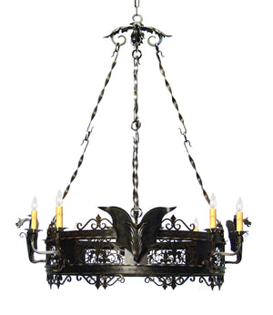 2nd Avenue - 871075.46 - Eight Light Chandelier - Dragone - Gilded Tobacco