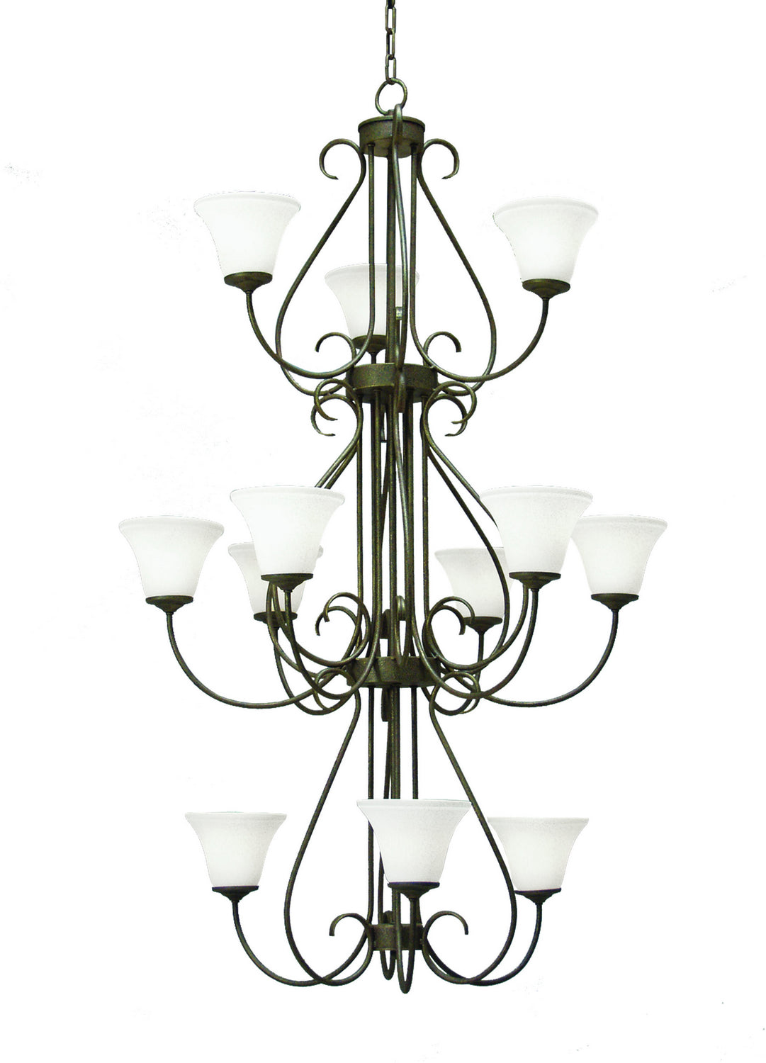 2nd Avenue - 871100.36.3TR - 12 Light Chandelier - Jaqueline - Antiquity