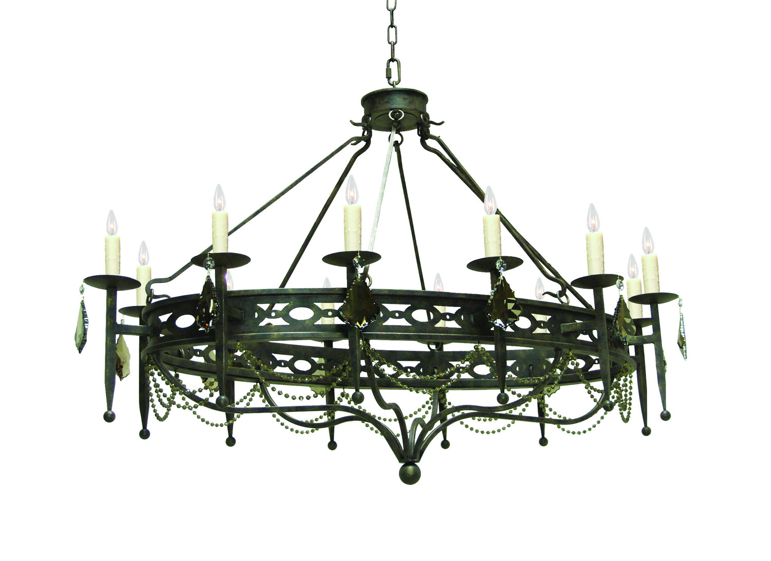 2nd Avenue - 871113.60.OV.X - 12 Light Chandelier - Jasmine - Antiquity