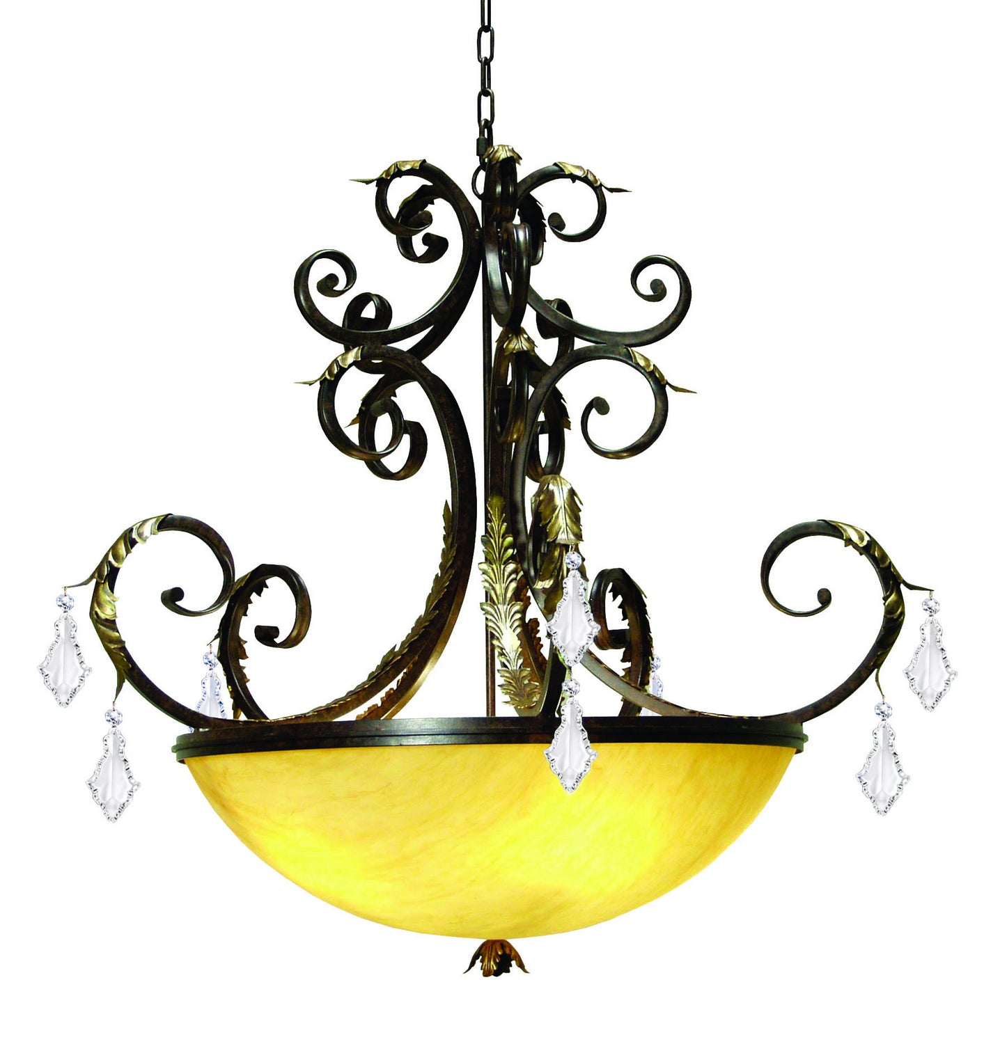 2nd Avenue - 871120.43.CX - Five Light Pendant - Serratina - Cajun Spice