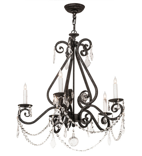 2nd Avenue - 871148.26.X.071U - Five Light Chandelier - Adrianna - Smoke