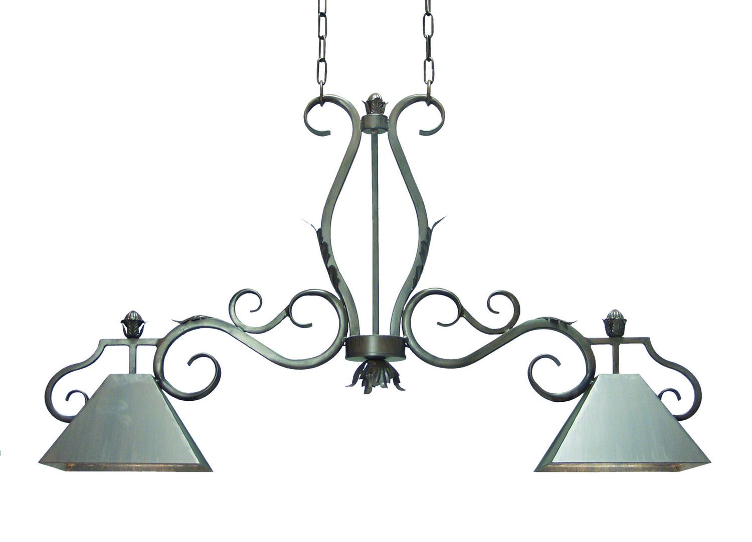 2nd Avenue - 871165.48 - Two Light Island Pendant - Pedra - French Bronze