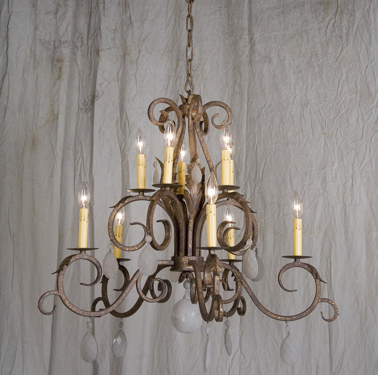 2nd Avenue - 871198.32.2TR.X - Ten Light Chandelier - Anassa - Pompeii Gold