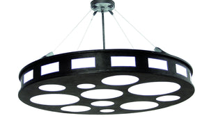 2nd Avenue - 871256.42 - 12 Light Pendant - Geo - Blackwash