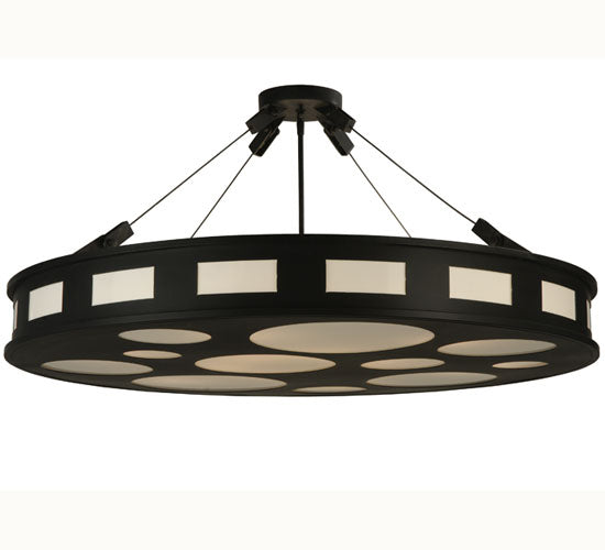 2nd Avenue - 871256.42.SF - 12 Light Semi-Flushmount - Geo - Blackwash