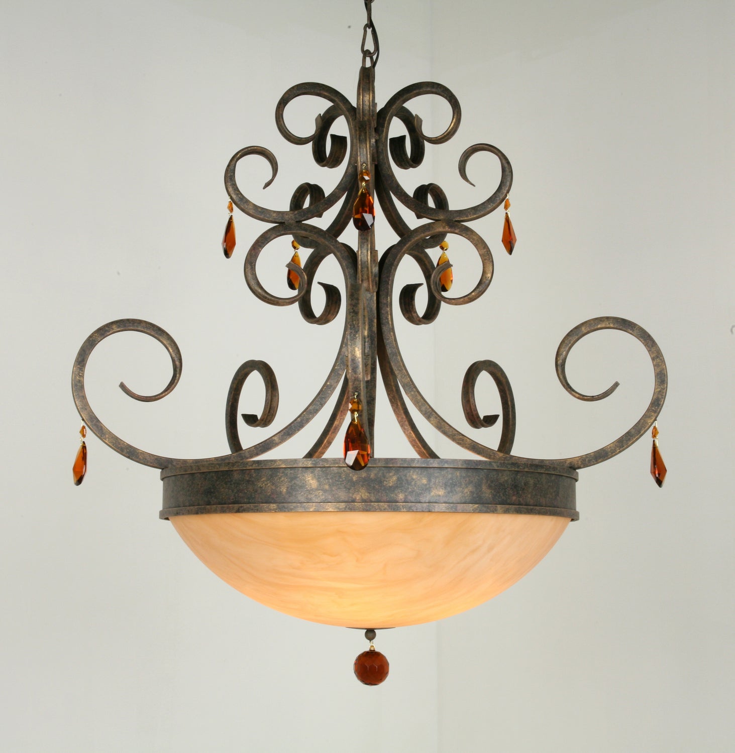 2nd Avenue - 871336.36.X - Five Light Chandelier - Serratina - English Bronze