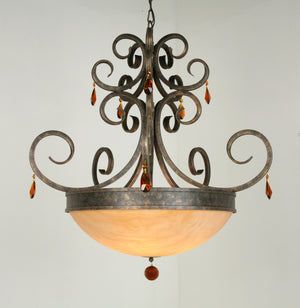 2nd Avenue - 871336.36.X - Five Light Chandelier - Serratina - English Bronze