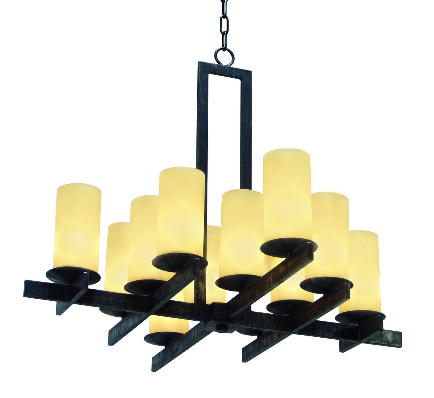 2nd Avenue - 871354.36 - 12 Light Chandelier - Dante - Blackwash