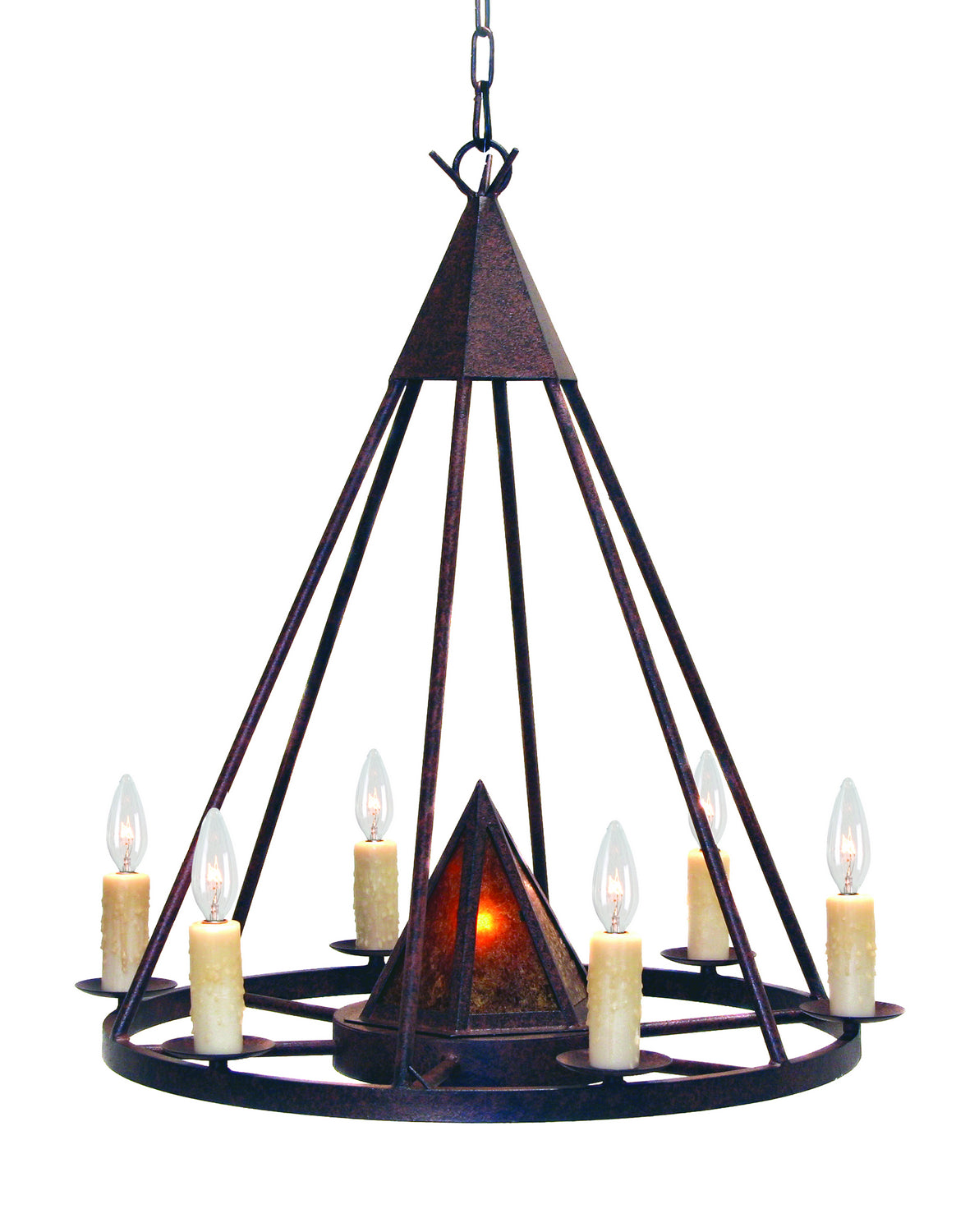 2nd Avenue - 871379.28.1TR - Seven Light Chandelier - Desert Arrow - Rusty Nail