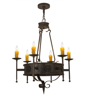 2nd Avenue - 871433.30.F500 - Six Light Chandelier - Lorenzo - Golden Bronze