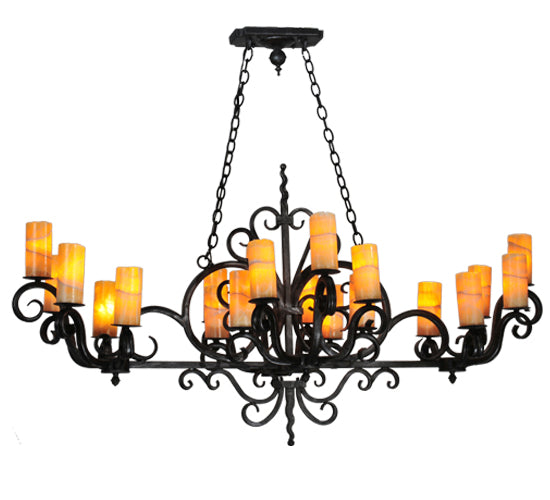 2nd Avenue - 871479.60.CAL - 20 Light Chandelier - Kean - Blackwash