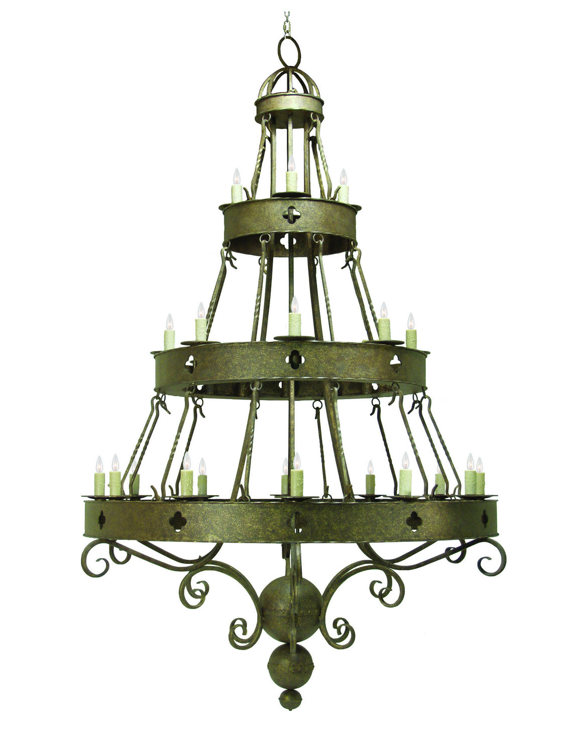 2nd Avenue - 871482.78 - 24 Light Chandelier - Avila - Pompeii Gold