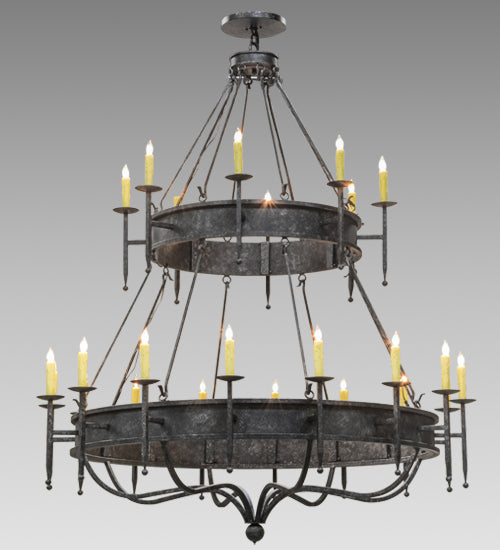 2nd Avenue - 871483.72.SOLID - 24 Light Chandelier - Marta - Gunmetal