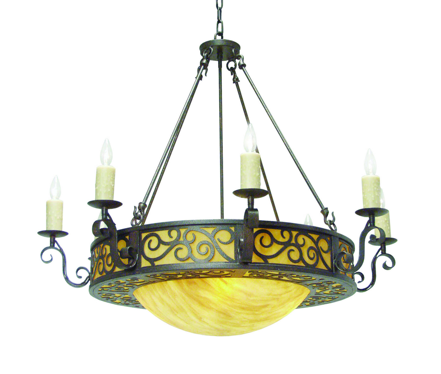 2nd Avenue - 871486.42 - Ten Light Chandelier - Delano - Cajun Spice