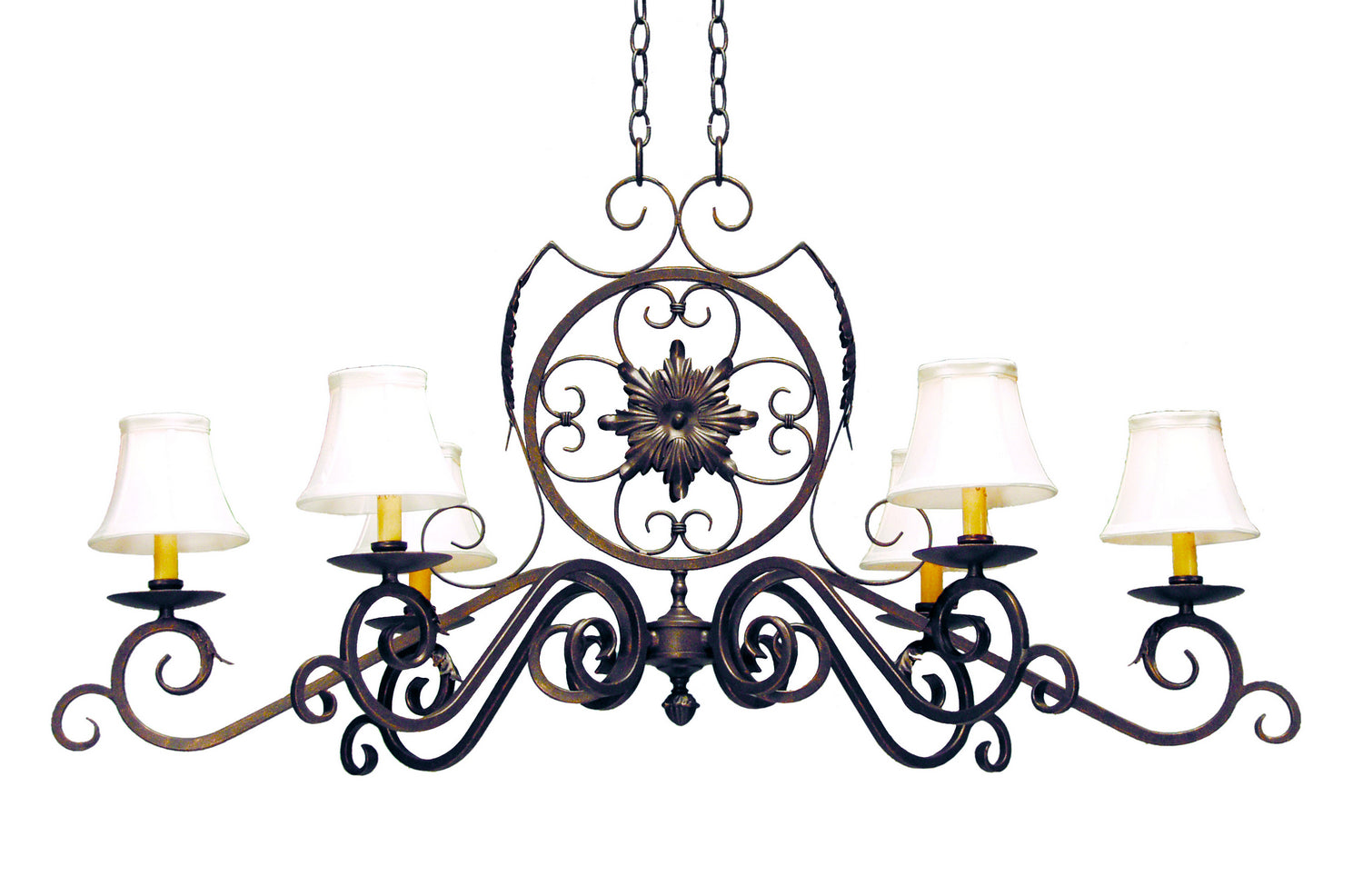 2nd Avenue - 87187.48 - Six Light Chandelier - Christabel - Gilded Tobacco