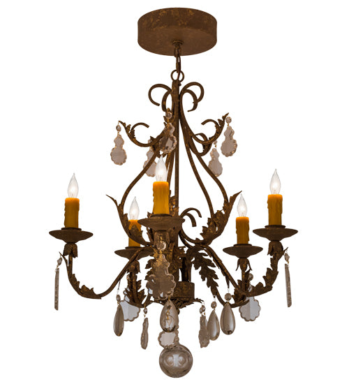 2nd Avenue - 87400.24.X.CAN - Five Light Chandelier - French Elegance - Pompeii Gold