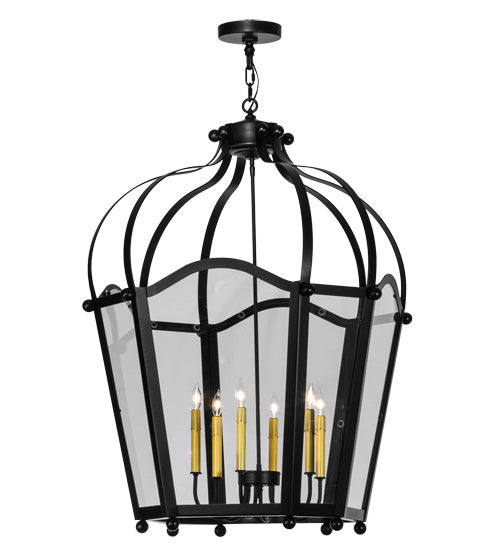 2nd Avenue - 87406.27.CLA - Six Light Foyer Lantern - Citadel - Blackwash