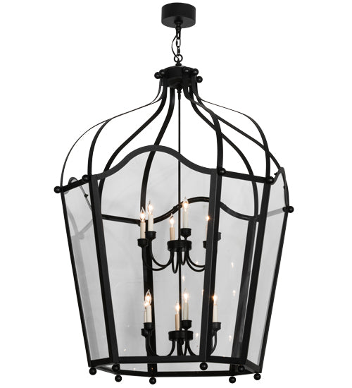 2nd Avenue - 87406.36.BT - 12 Light Foyer Lantern - Citadel - Textured Black