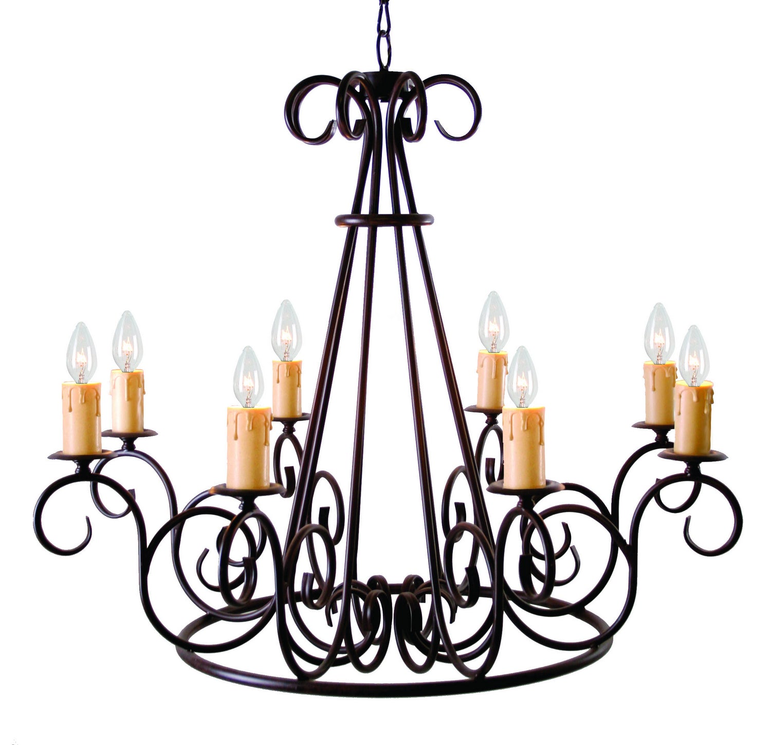 2nd Avenue - 87479.42 - Eight Light Chandelier - Marguerite - Rustic Iron