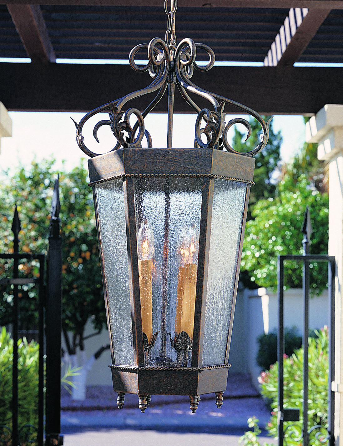 2nd Avenue - 87507.12 - Six Light Foyer Lantern - Regency - French Bronze