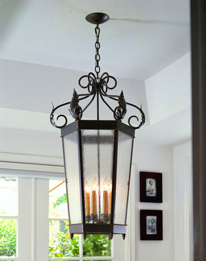 2nd Avenue - 87507.16 - Six Light Foyer Lantern - Regency - French Bronze