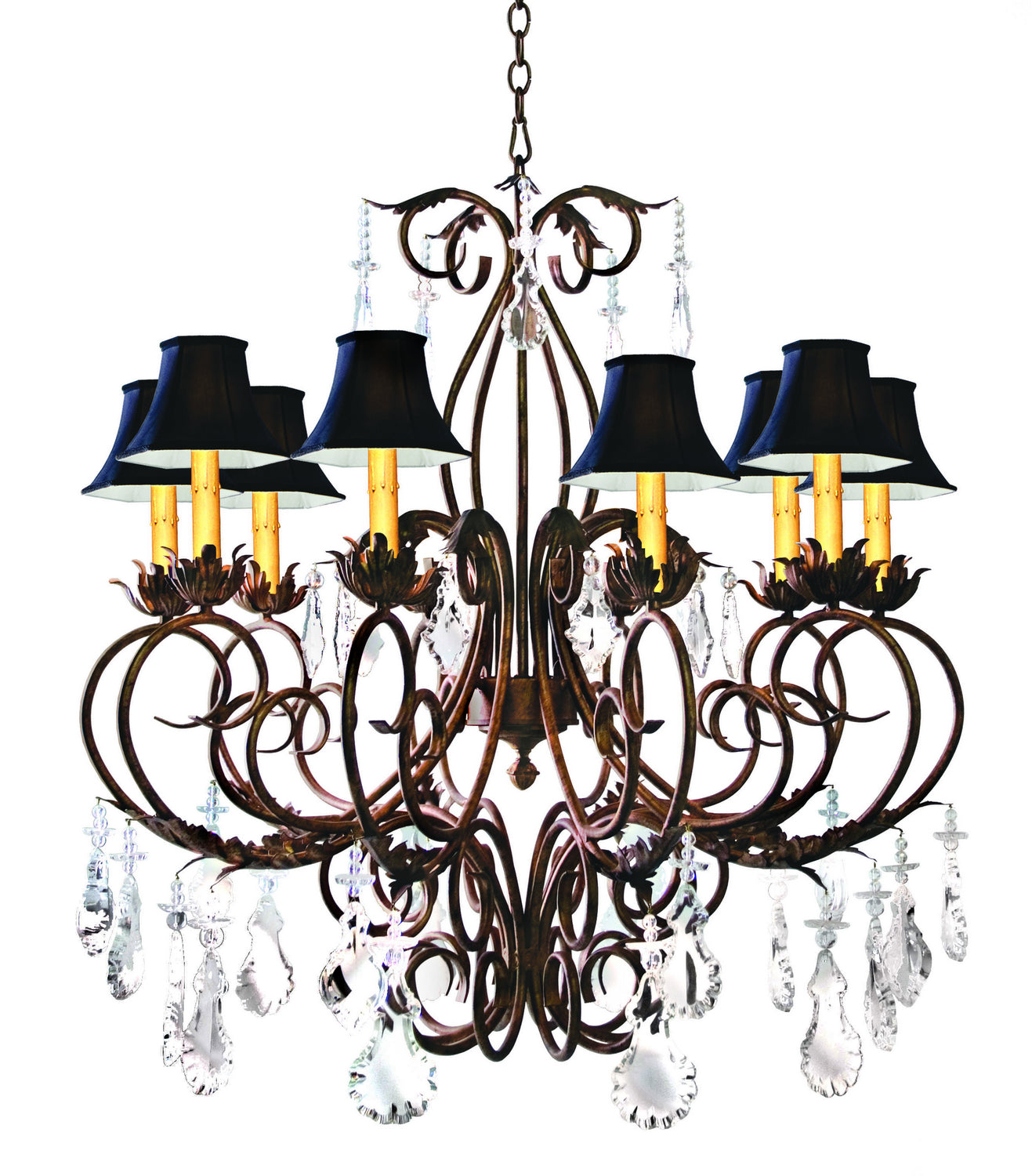 2nd Avenue - 87531.42.X - Ten Light Chandelier - Felicia - Autumn Leaf