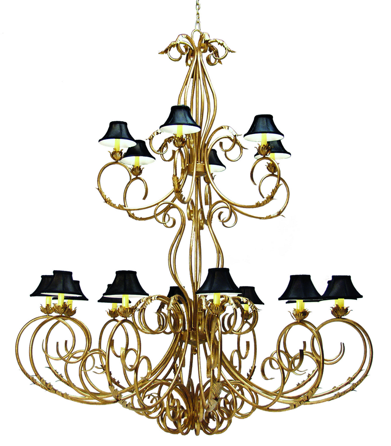 2nd Avenue - 87532.84.96H - 18 Light Chandelier - Alexandria - Spanish Gold