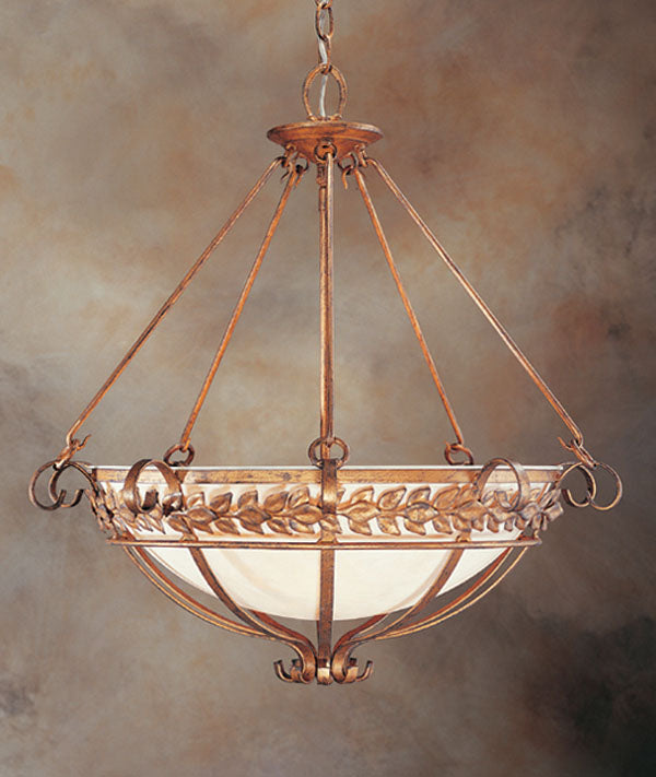 2nd Avenue - 87601.24 - Three Light Pendant - Florentine - Cortez Gold