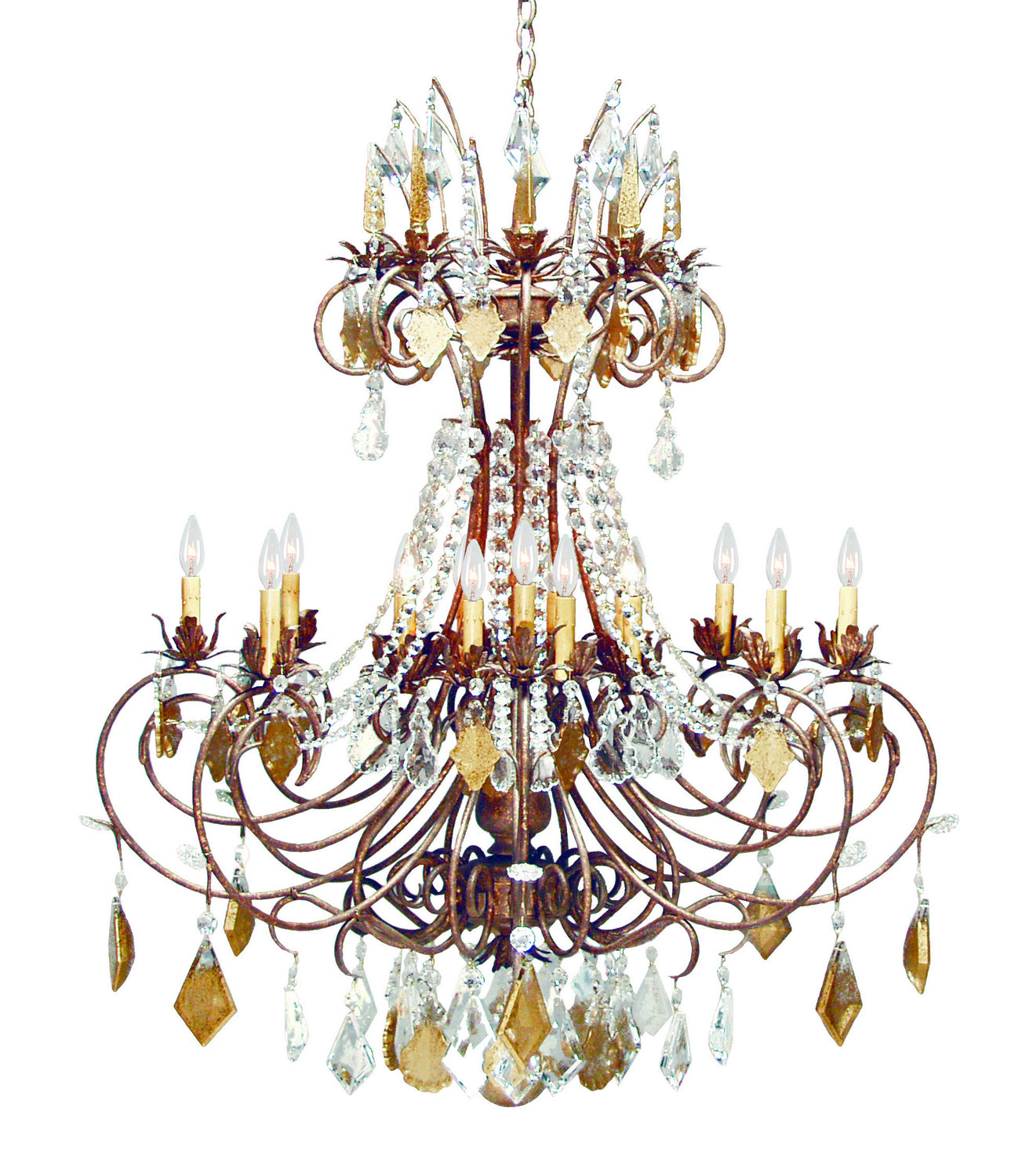 2nd Avenue - 87618.42.CX - 16 Light Chandelier - Minuet - Pompeii Gold