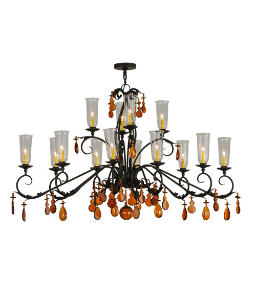 2nd Avenue - 87636.60.AMX - 14 Light Chandelier - Windsor - Chestnut