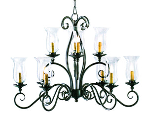 2nd Avenue - 87639.36 - Ten Light Chandelier - Wallis - Gilded Tobacco