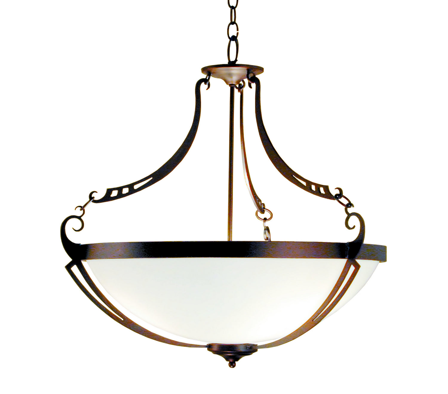 2nd Avenue - 87675.28 - Three Light Pendant - Focus - Rusty Nail