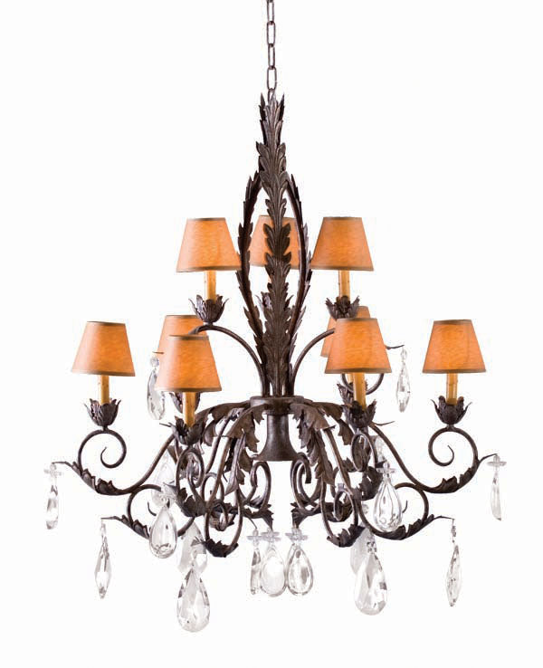 2nd Avenue - 87692.36.X - Ten Light Chandelier - Country French - Cajun Spice