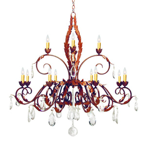 2nd Avenue - 87692.48.CX - 12 Light Chandelier - Country French - Rusty Nail