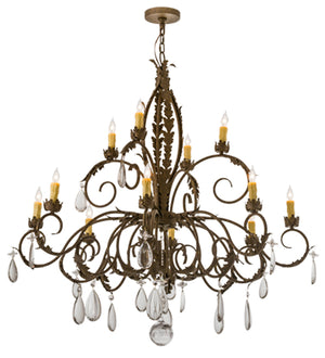 2nd Avenue - 87692.48.CX.130U - 12 Light Chandelier - New Country French - Pompeii Gold