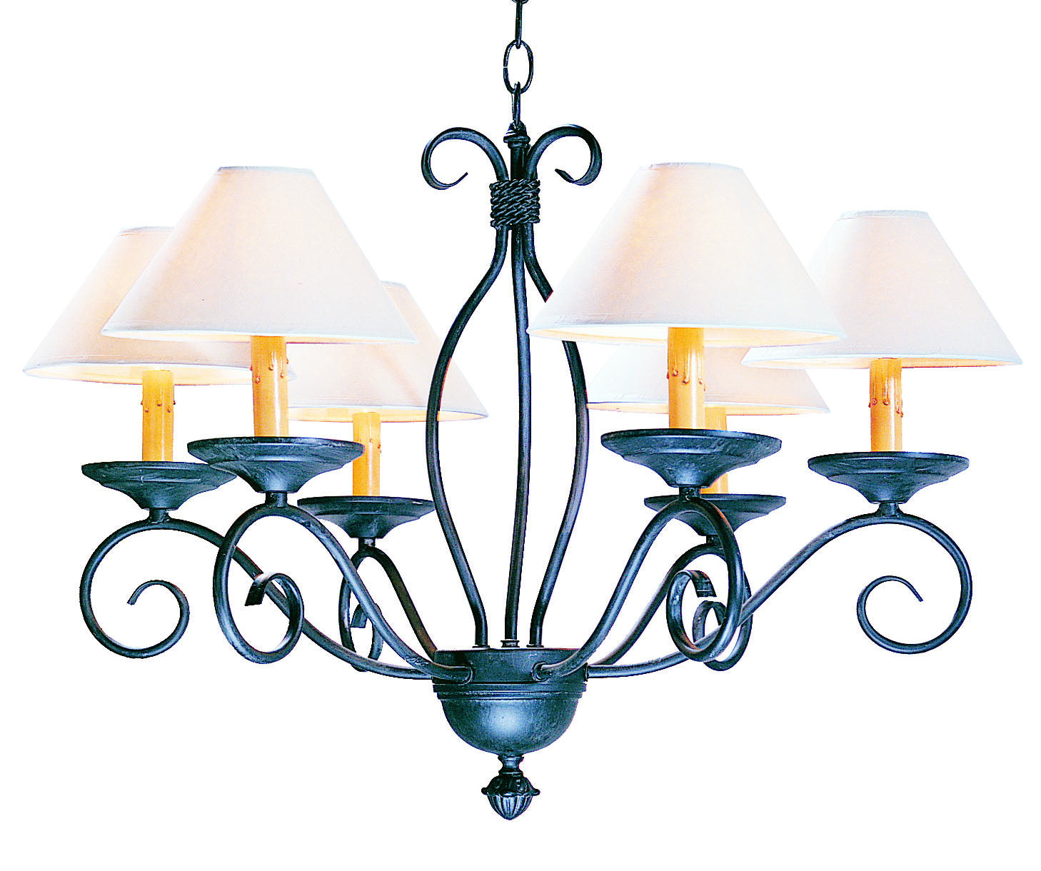 2nd Avenue - 87698.26 - Six Light Chandelier - Sienna - Antique Iron Gate