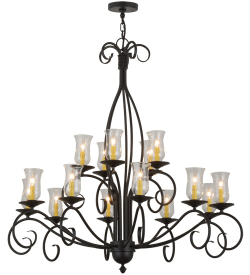 2nd Avenue - 87698.48.2TR - 15 Light Chandelier - Sienna - Textured Black