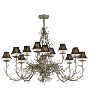 2nd Avenue - 87730.48.32.FS - 12 Light Chandelier - Twigs - Nickel Powder Coat