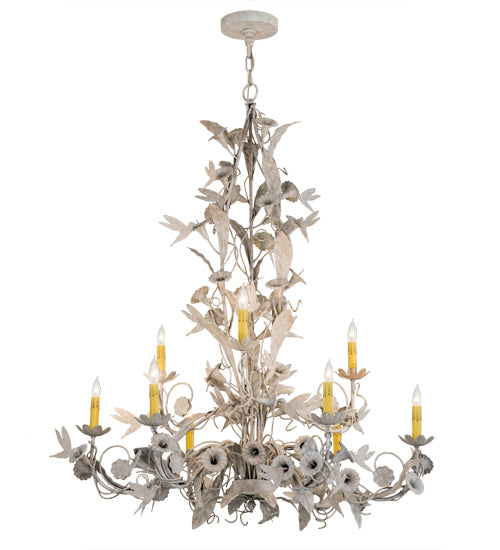 2nd Avenue - 87756.36.48H - Nine Light Chandelier - Le Printemps - Tuscan Ivory