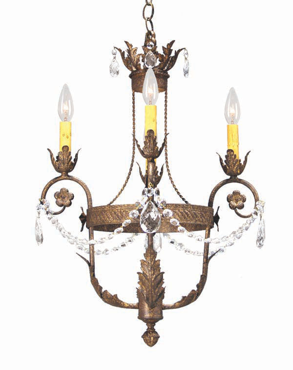 2nd Avenue - 87806.18.X - Four Light Chandelier - Antonia - Pompeii Gold