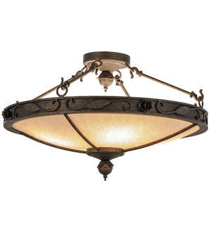 2nd Avenue - 87820.26.16 - Four Light Semi-Flushmount - Arabesque - Copper Rust